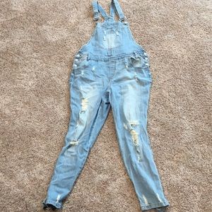 Distressed Overalls